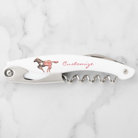 アメリカンフラッグランニングホースThunder_Cove ソムリエナイフ (正面)