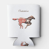 アメリカンフラッグランニングホースThunder_Cove 缶クーラー (裏面)