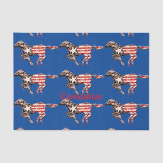 アメリカンフラッグランニングホースThunder_Cove 薄葉紙 (正面)