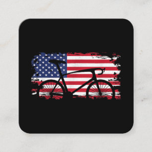 アメリカンフラッグロードサイクリングサイクリングアパレル – Bicycl スクエア名刺