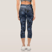 アメリカンフラッグ軍隊ナイト迷彩柄 カプリレギンス (裏面)