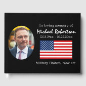 アメリカンフラッグ退役軍人メモリアルゲストブック ゲストブック (正面)