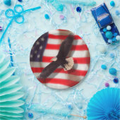 アメリカンフラッグ&イーグル紙プレート ペーパープレート (パーティー)