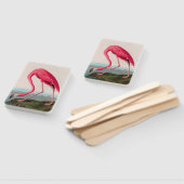 アメリカンフラミンゴバードオブアメリカオードボンプリント ハンドファン (組立なし)