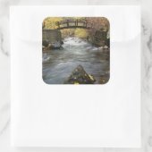 アメリカンフランニングォークキャニオンを通る川の渓谷 スクエアシール (バッグ)