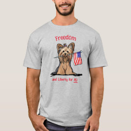 アメリカンフリーダムヨーキーテリア Tシャツ