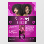 アメリカンブラックビューティーサロン フロントをカスタマイズ ウィンドウサイン (シート)