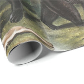 アメリカンブラックベアウルサスアメリカヌスイラストレーション ラッピングペーパー (ロールコーナー)