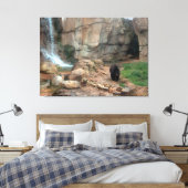 アメリカンブラックベア キャンバスプリント (インサイチュ (寝室))