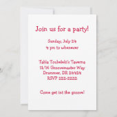 アメリカンブリタニーのスパニエル犬、かわいい漫画の犬 招待状 (裏面)