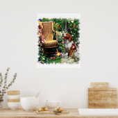 アメリカンブリタニースパニエル犬アートプリント ポスター (キッチン)