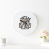 アメリカンブリーの可愛いレトロ風デザイン_1 ラージ壁時計 (ホーム)