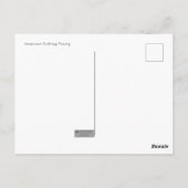 アメリカンブルカエルポーズ付きポストカード ポストカード (裏面)