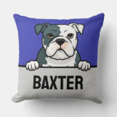 アメリカンブルドッグカスタム愛犬家 クッション (正面)