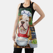 アメリカンブルドッグホリデーベーキング:フェスティバルクリスマス エプロン (インサイチュ)