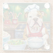 アメリカンブルドッグホリデーベーキング:フェスティバルクリスマス ガラスコースター (裏面)