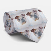 アメリカンブルドッグ芸術的ペットポートレート ネクタイ (ロール)