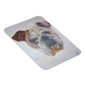 アメリカンブルドッグ芸術的ペットポートレート マグネット (右側)