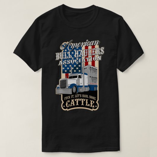 アメリカンブルハウラーズアシソックキャトル Tシャツ (デザイン正面)