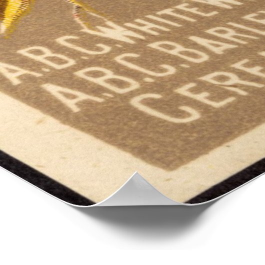 アメリカンブレックファーストフードヴィンテージ広告 ポスター (角)