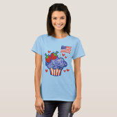 アメリカンプライドカップケーキ Tシャツ (正面フル)