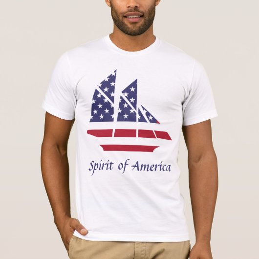 アメリカンプライド セイルボート Tシャツ (正面)