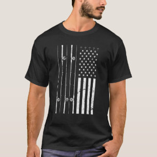 アメリカンプライド フィッシャーマン 趣味 釣り竿 USA フル Tシャツ