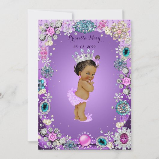 アメリカンプリンセスベビーシャワー招待状 招待状 (裏面)