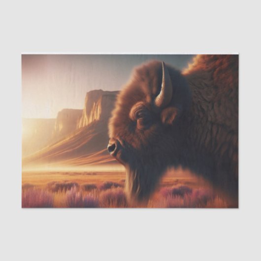 アメリカンプレインズバイソンデクページ紙 薄葉紙 (正面)