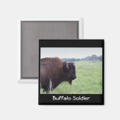 アメリカンプレインズバッファローバイソン磁石 マグネット (正面/裏面)