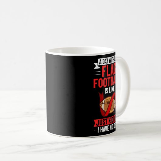 アメリカンプレーヤーフィールド国旗のフットボール国旗 コーヒーマグカップ (正面右)