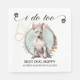 アメリカンヘアレステリアナプキンズ犬の写真 スタンダードランチョンナプキン