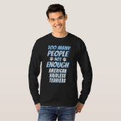 アメリカンヘアレステリア品種犬のオーナー犬 Tシャツ (正面フル)