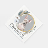 アメリカンヘアレス結婚テリアの犬のナプキン スタンダードランチョンナプキン (角)