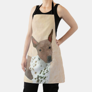 アメリカンヘアレス絵画テリアーズ – Dog Art エプロン