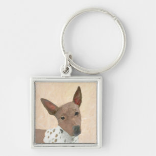 アメリカンヘアレス絵画テリアーズ – Dog Art キーホルダー