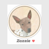 アメリカンヘアレス絵画テリアーズ – Dog Art シール (シート)