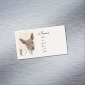 アメリカンヘアレス絵画テリアーズ – Dog Art マグネット名刺 (インサイチュ)
