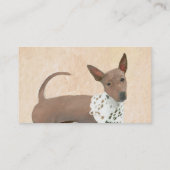 アメリカンヘアレス絵画テリアーズ – Dog Art 名刺 (裏面)