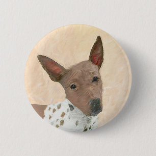 アメリカンヘアレス絵画テリアーズ – Dog Art 缶バッジ