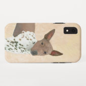 アメリカンヘアレス絵画テリアーズ – Dog Art Case-Mate iPhoneケース (裏面(横))
