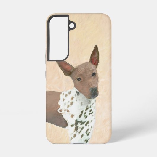 アメリカンヘアレス絵画テリアーズ – Dog Art Samsung Galaxyケース (裏面)