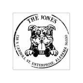 アメリカンベリードッグファミリー差出人住所 ラバースタンプ (インプリント)