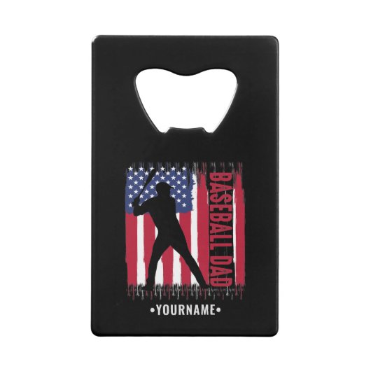 アメリカンベースボールパパ クレジットカード栓抜き (正面)