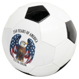 アメリカンホワイトヘッドワシ 愛国 250周年 1776-2026 サッカーボール