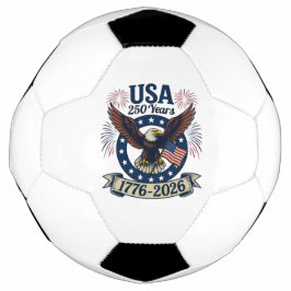 アメリカンホワイトヘッドワシ 愛国 250周年 1776-2026 サッカーボール