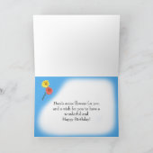 アメリカンホワイトペリカン誕生日カード カード (内部)