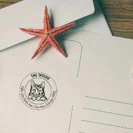 アメリカンボブテールキャット差出人住所 ラバースタンプ