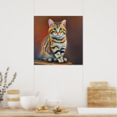 アメリカンボブテールキャット ポスター (キッチン)