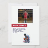 アメリカンボーイバスケットボールマガジンカバー誕生日 招待状 (裏面)